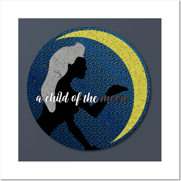 A child of the moon Wall Art by xxtinastudio